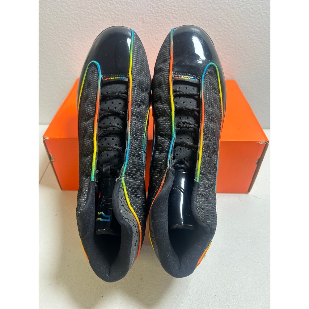 Solefly x Jordan 13 Retro Cleats Black Rainbow Iridescent 15m #2663 - Picture 5 of 6
